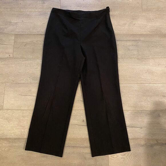 Haggar For Her Dress Pants ~ Sz 12S ~ Black ~ High Rise ~ 27.5" Inseam ~ Pleated - Picture 2 of 6